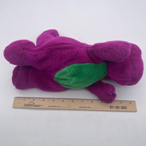 Barney 12” Plush 1992 The Lyons Group Vintage Stuffed Toy Purple Dinosaur - Picture 8 of 8